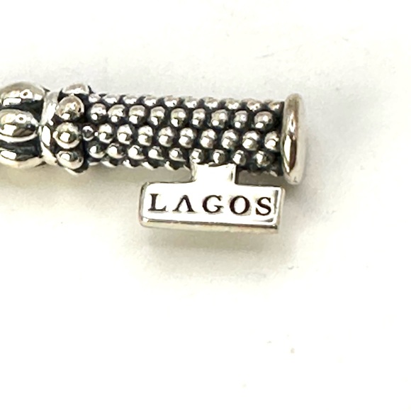Lagos Sterling Silver Caviar Skeleton Key Pendant - Picture 5 of 6